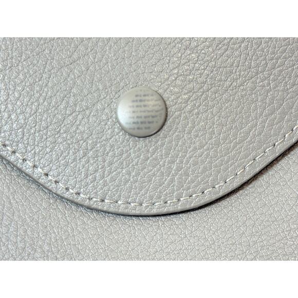 David Yurman Leather Envelope Pouch Clutch Taupe Wallet Mini Snap Closure - Picture 5 of 9